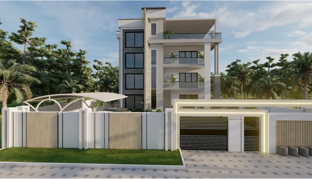 Four-Storey Apartment Block — visualisation