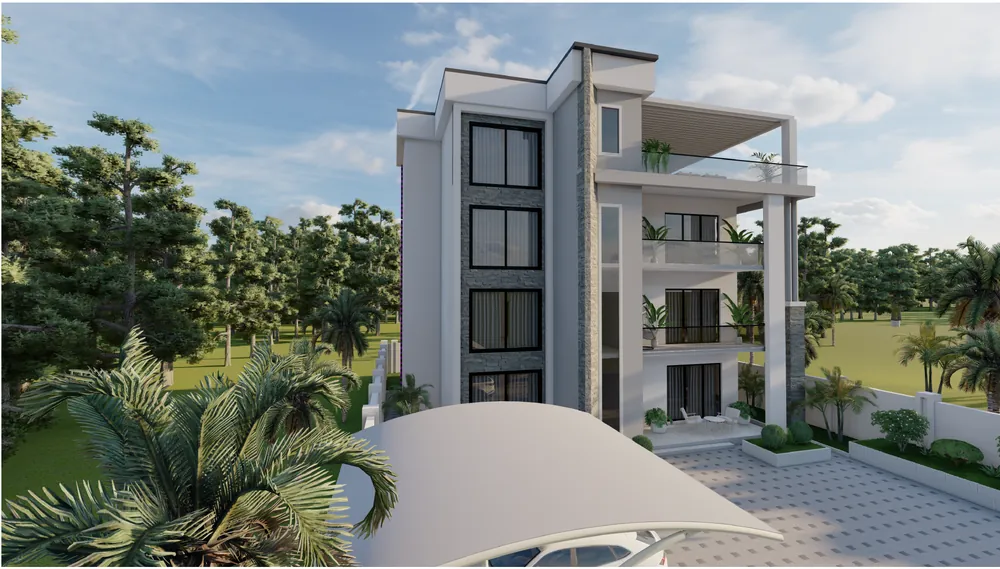 Four-Storey Apartment Block — visualisation