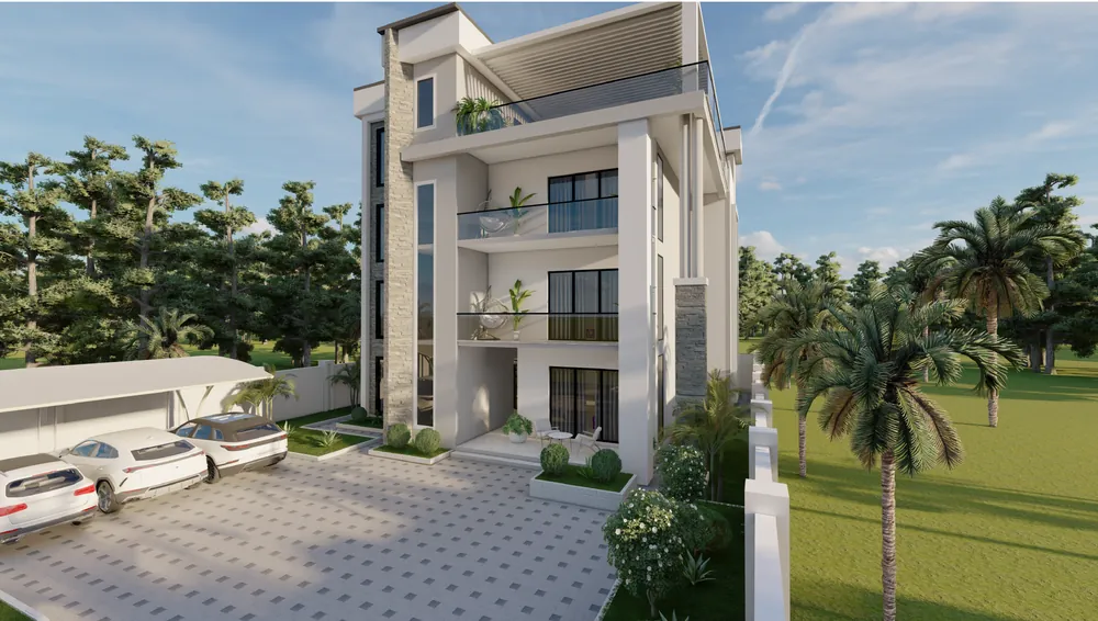 Four-Storey Apartment Block — visualisation