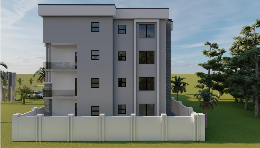 Four-Storey Apartment Block — visualisation