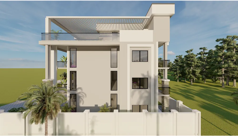 Four-Storey Apartment Block — visualisation
