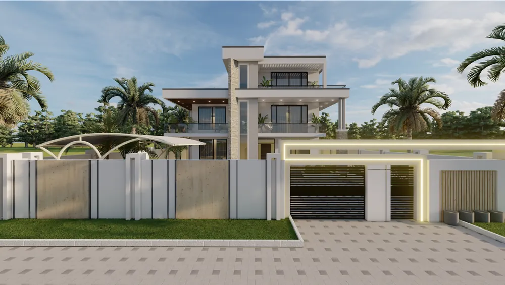 Three-Storey Family Villa — visualisation