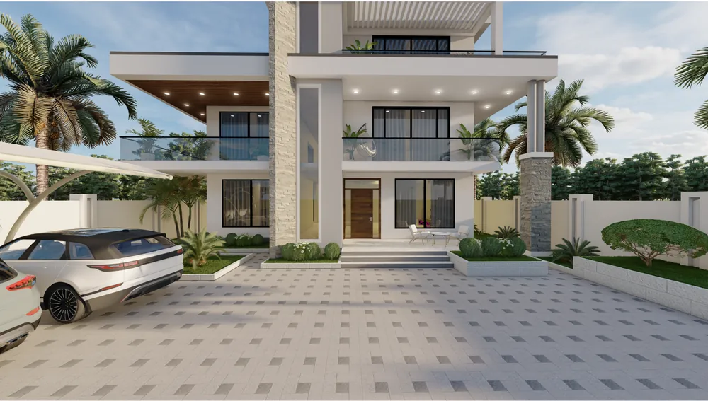 Three-Storey Family Villa — visualisation
