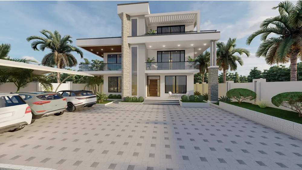 Three-Storey Family Villa — visualisation